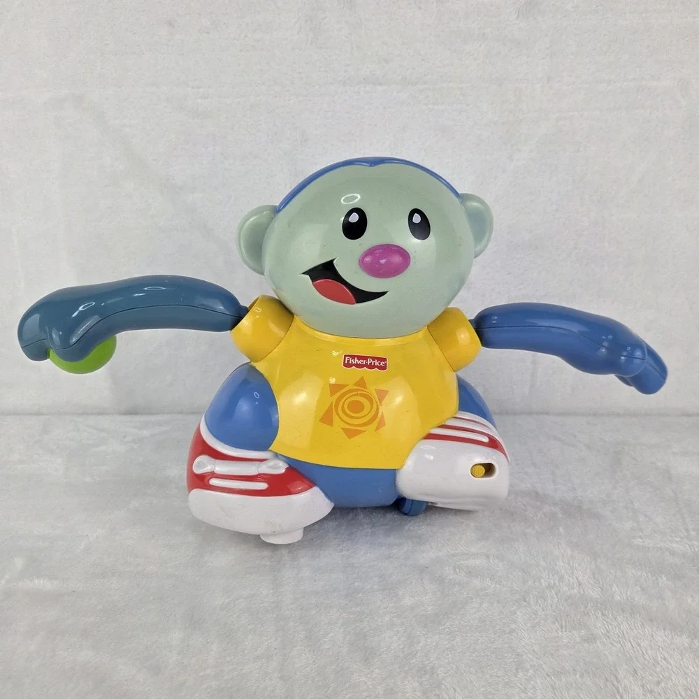 Fisher Price Go Baby Go Monkey Chase H8128 Vtg 2005 Electronic Crawl Toy Tested